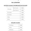 Receção a alunos e encarregados de educação - 11/09/2026 (atualização)
