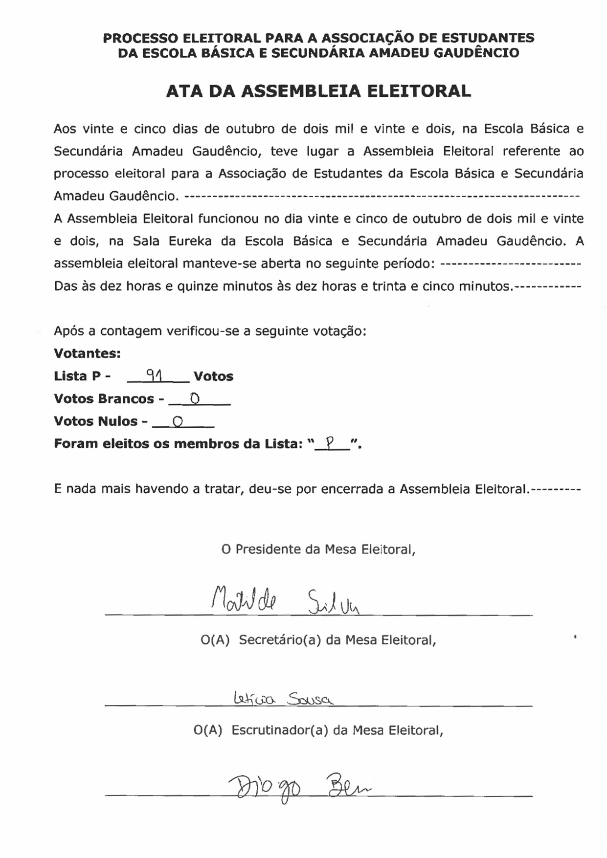 AssociacaoEstudantes Eleicao 25102022