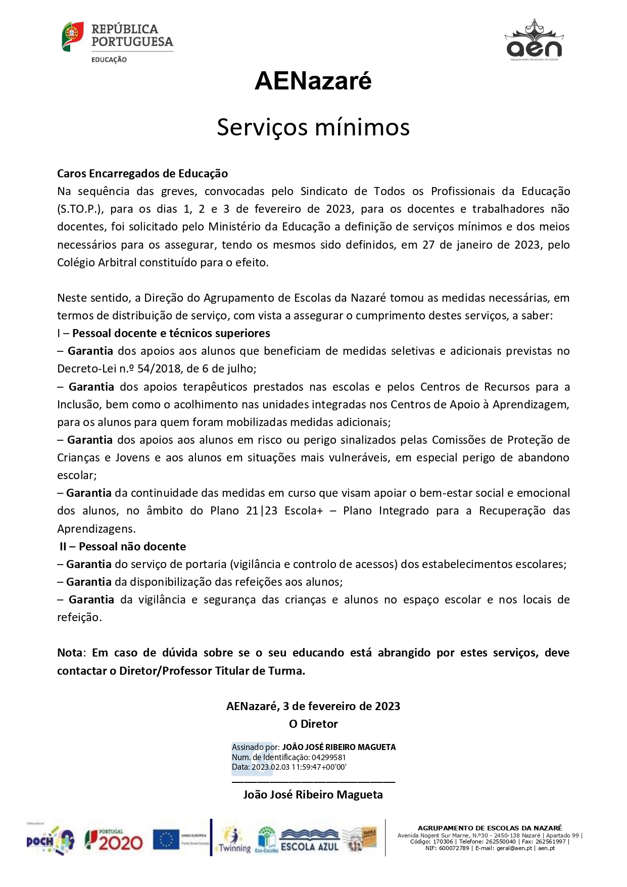 Servios Mnimos AENazar 03022023 