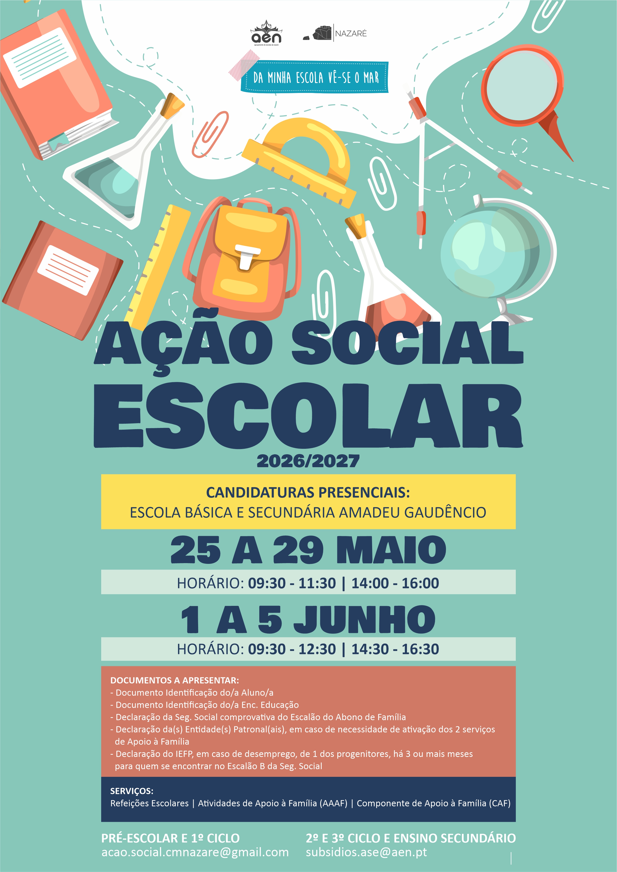 Ação Social Escolar 2026/2027